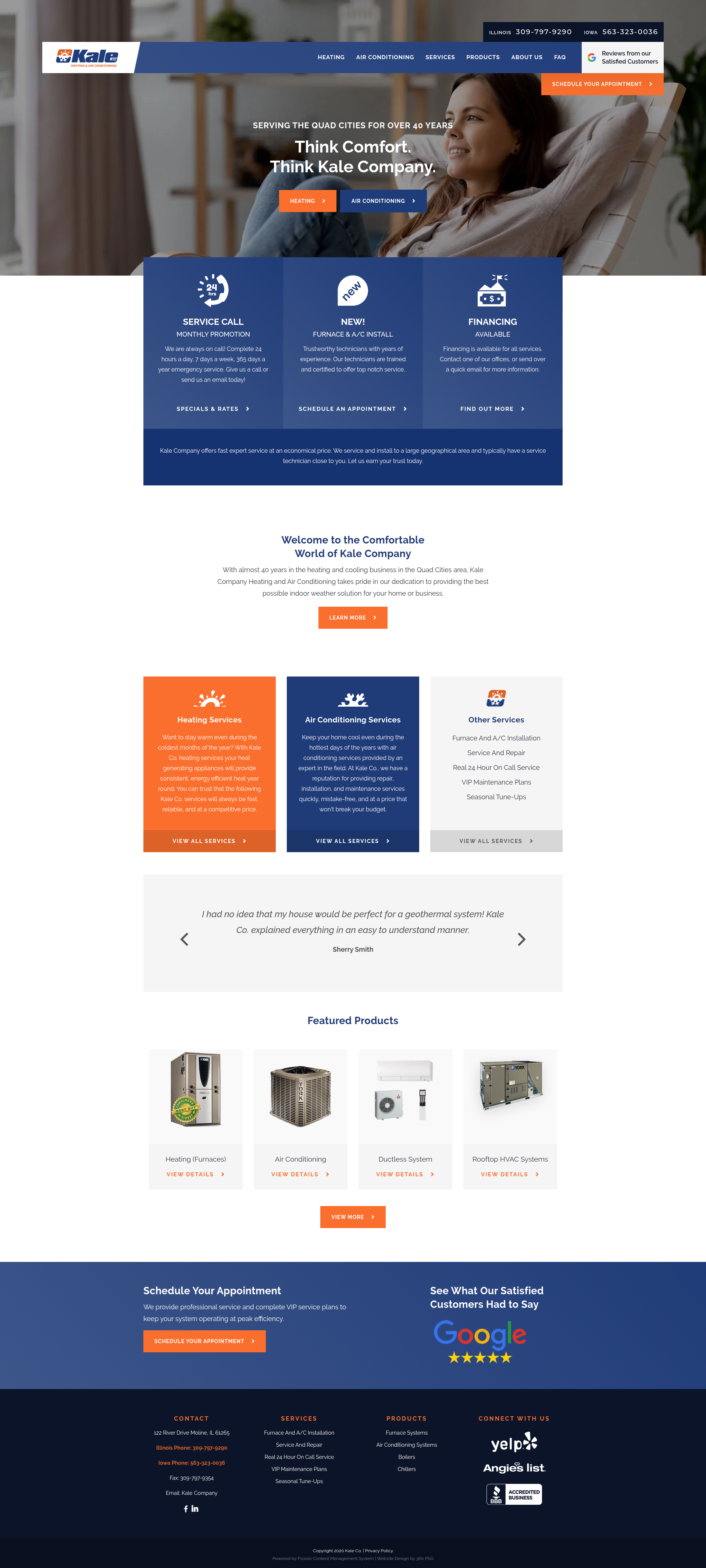 Kale Co. Website - Desktop